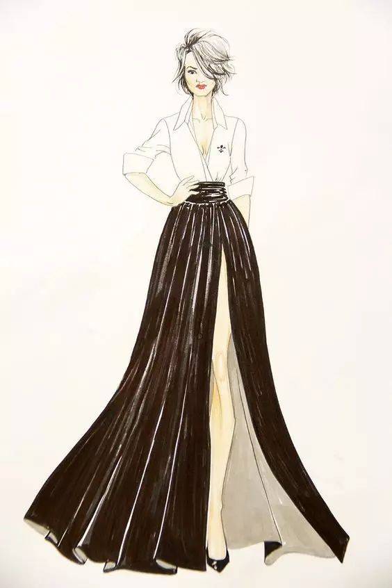 手繪丨一波絕美的服裝設計稿
